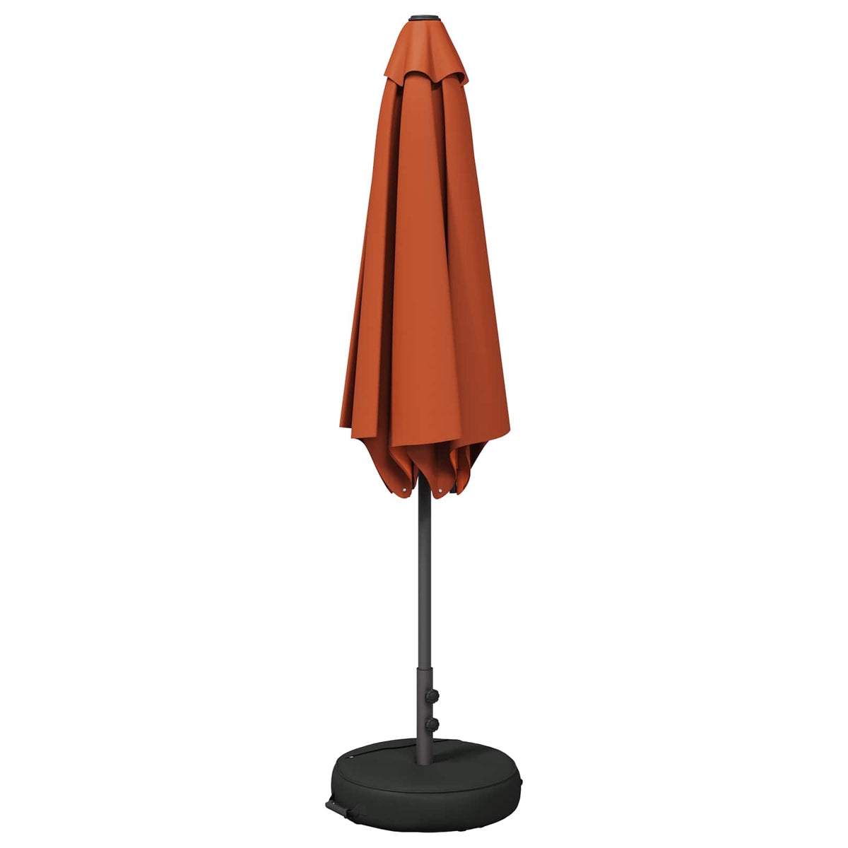 Garden Parasol Rectangular Polyester with base Drop 3 m Terracotta 3 m