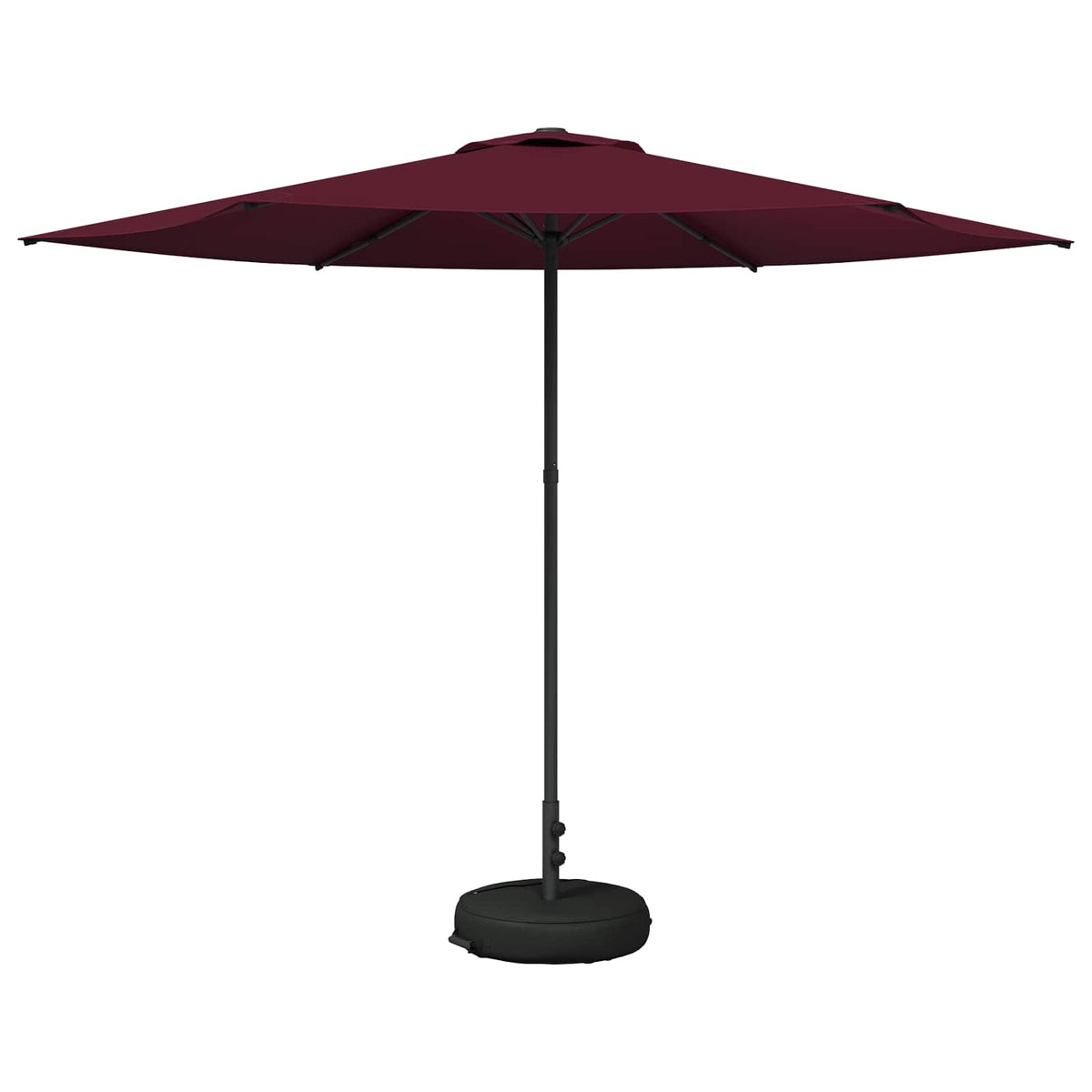 Garden Parasol Rectangular Polyester with base Drop 3 m Bordeaux red 3 m
