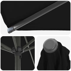 vidaXL Garden Parasol with Base 300 x 300 cm Polyester Rectangular 5