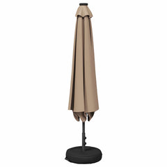 vidaXL Garden Parasol with LED Lights and Base 200 x 300 cm Polyester 3
