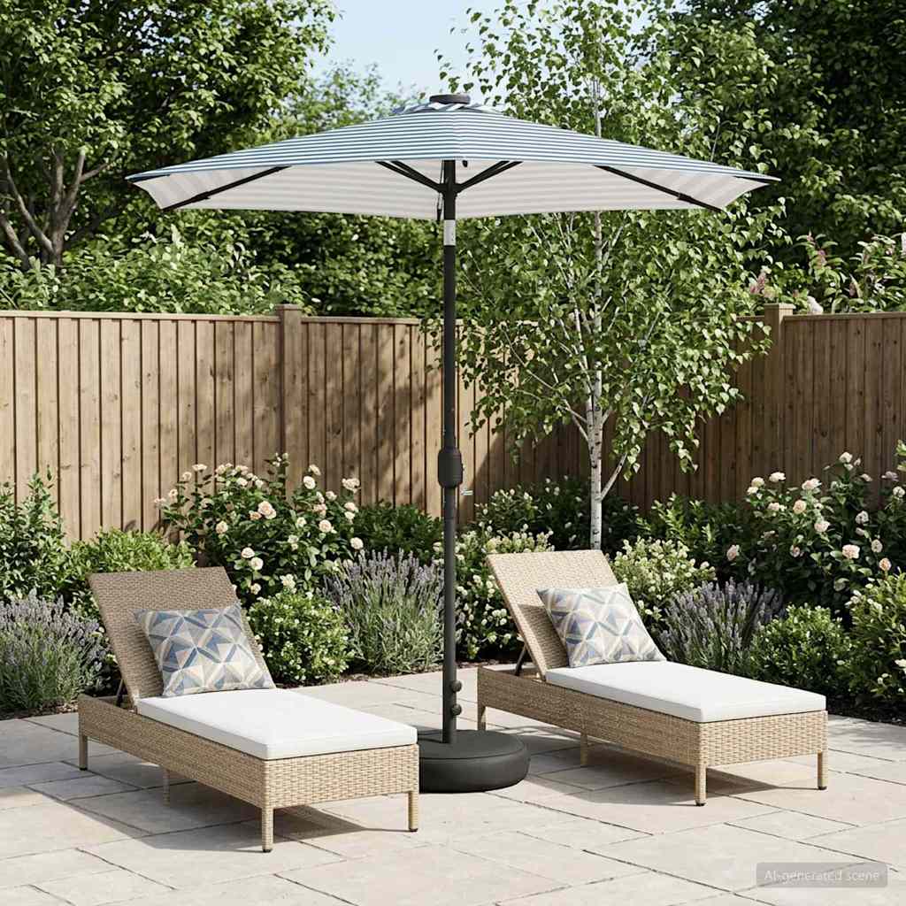 vidaXL Garden Parasol with LED Lights and Base 230 x 230 cm Polyester 1