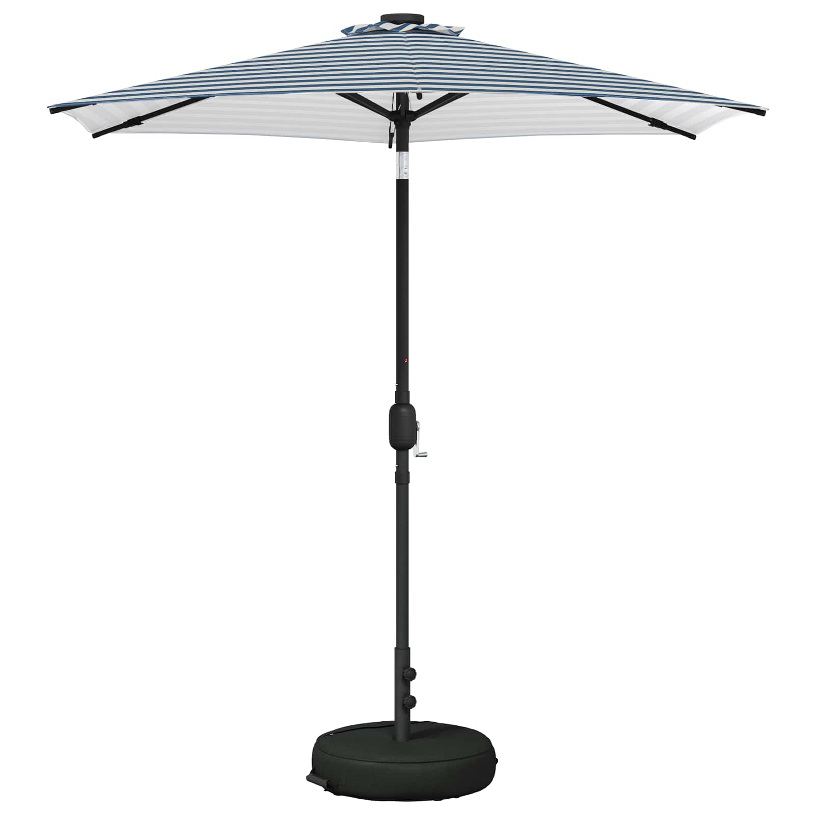 vidaXL Garden Parasol with LED Lights and Base 230 x 230 cm Polyester 2