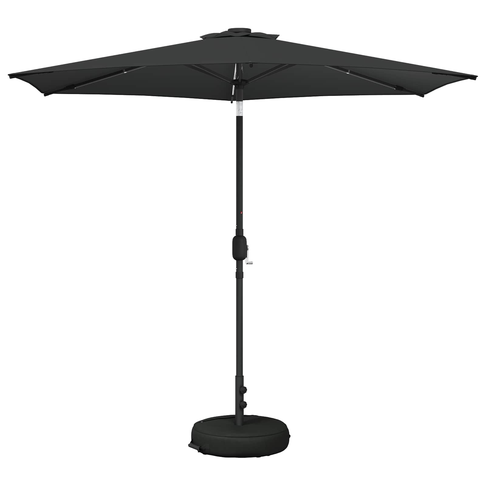 vidaXL Garden Parasol with LED Lights and Base 270 x 270 cm Polyester 2