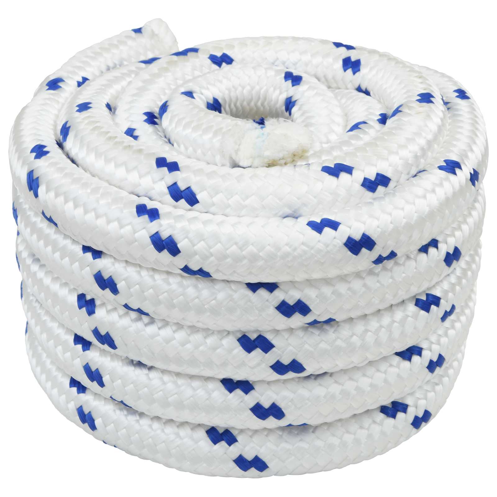 vidaXL Boat Rope 5 mm 5 m White and Blue 1