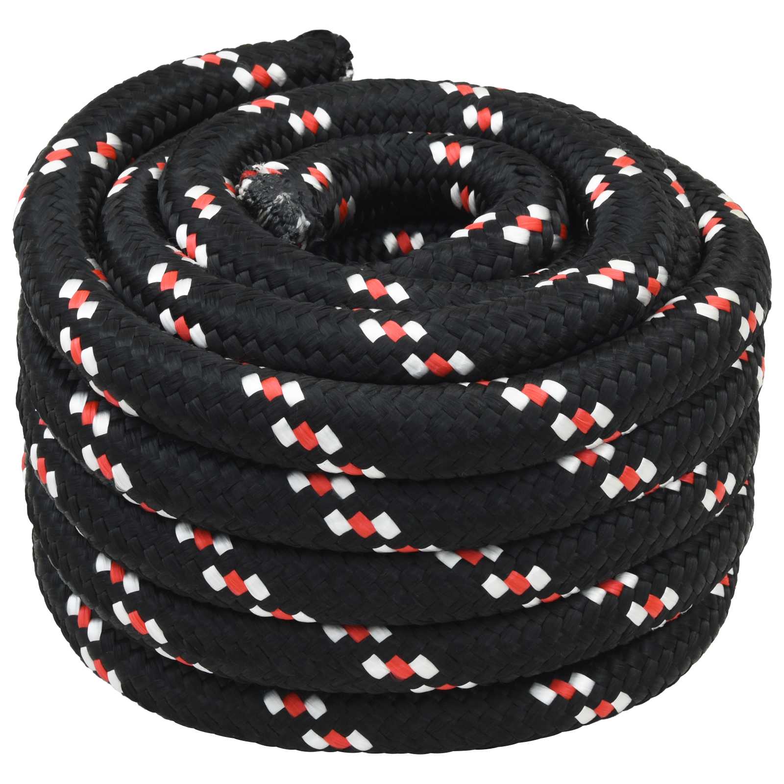 vidaXL Boat Rope 6 mm 5 m Black and Red 1