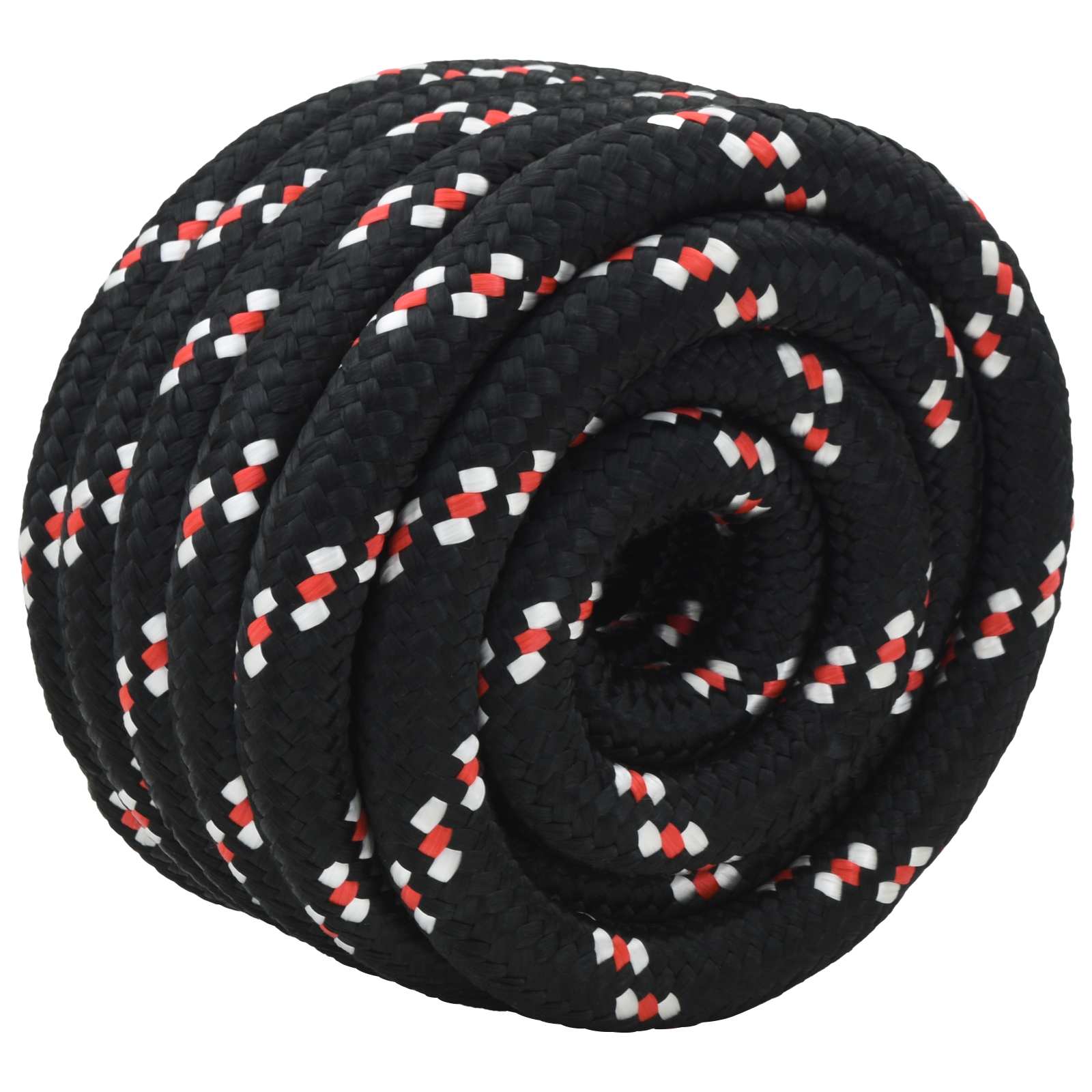 vidaXL Boat Rope 6 mm 5 m Black and Red 3