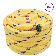 vidaXL Boat Rope 5 mm 10 m Yellow 2