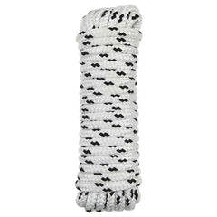 vidaXL Boat Rope 12 mm 9 m White and Black Polyester 1