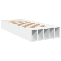Bed Frame with Storage 80 x 200 cm Engineered Wood White