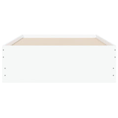 Bed Frame with Storage with Drawer Engineered wood Length 200 cm Width 80 cm White