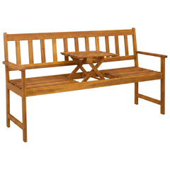 vidaXL Garden bench 158 x 55 x 89 cm Solid Acacia Wood Natural 2