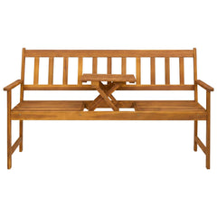 vidaXL Garden bench 158 x 55 x 89 cm Solid Acacia Wood Natural 4