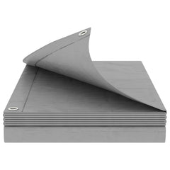 vidaXL Tarpaulin with Eyelets Light Grey 6 x 10 m 90 gsm PE 2