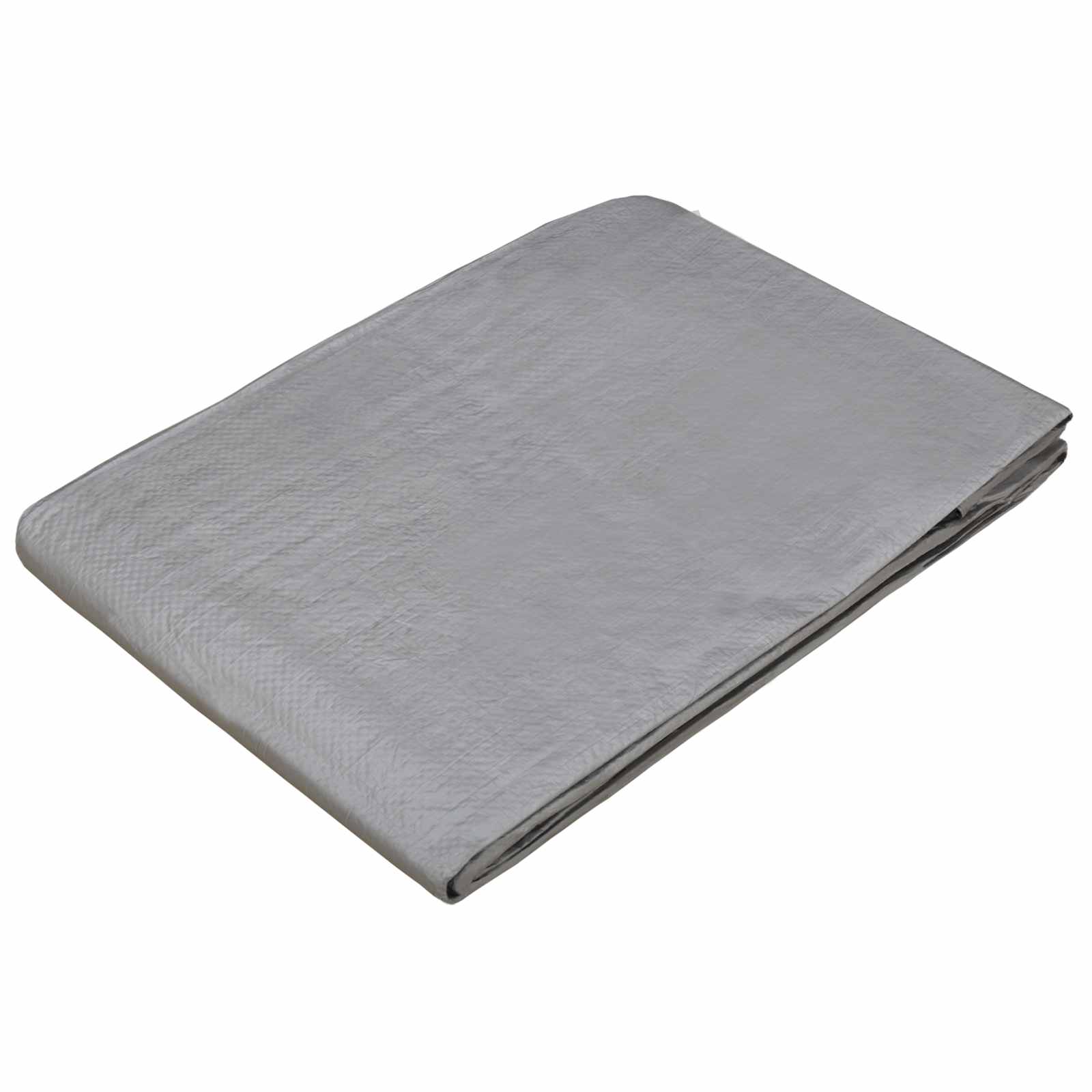vidaXL Tarpaulin with Eyelets Light Grey 6 x 12 m 90 gsm PE 3
