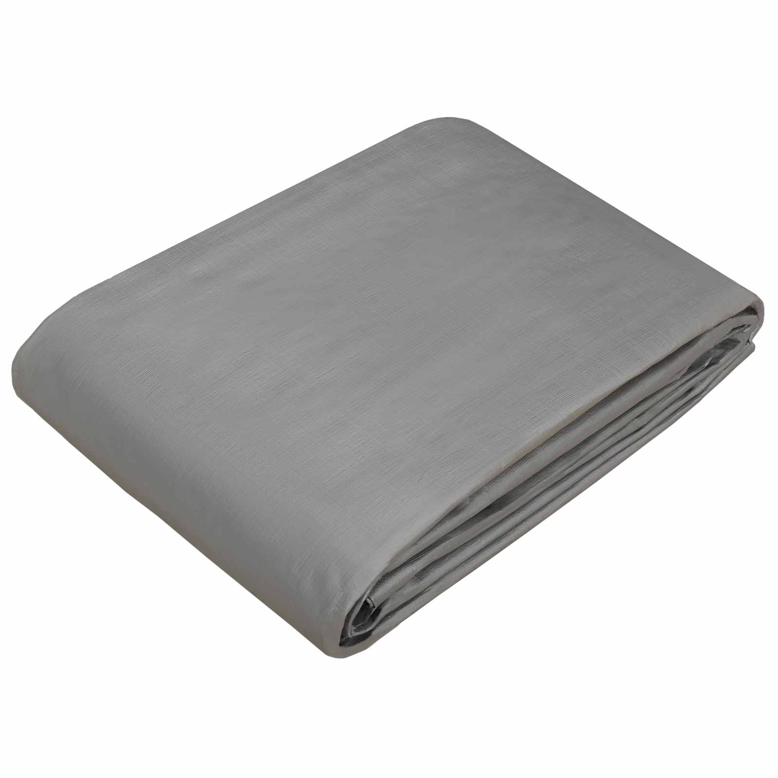 vidaXL Tarpaulin with Eyelets Light Grey 6 x 8 m 260 gsm PE 3