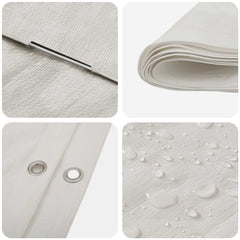 vidaXL Tarpaulin with Eyelets White 4 x 8 m 180 gsm PE 4