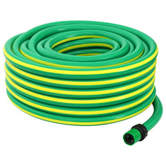 vidaXL Garden Hose 5-Ply Green and Yellow 19 mm PVC 1