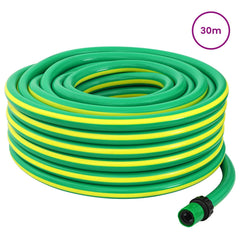 vidaXL Garden Hose 5-Ply Green and Yellow 19 mm PVC 2