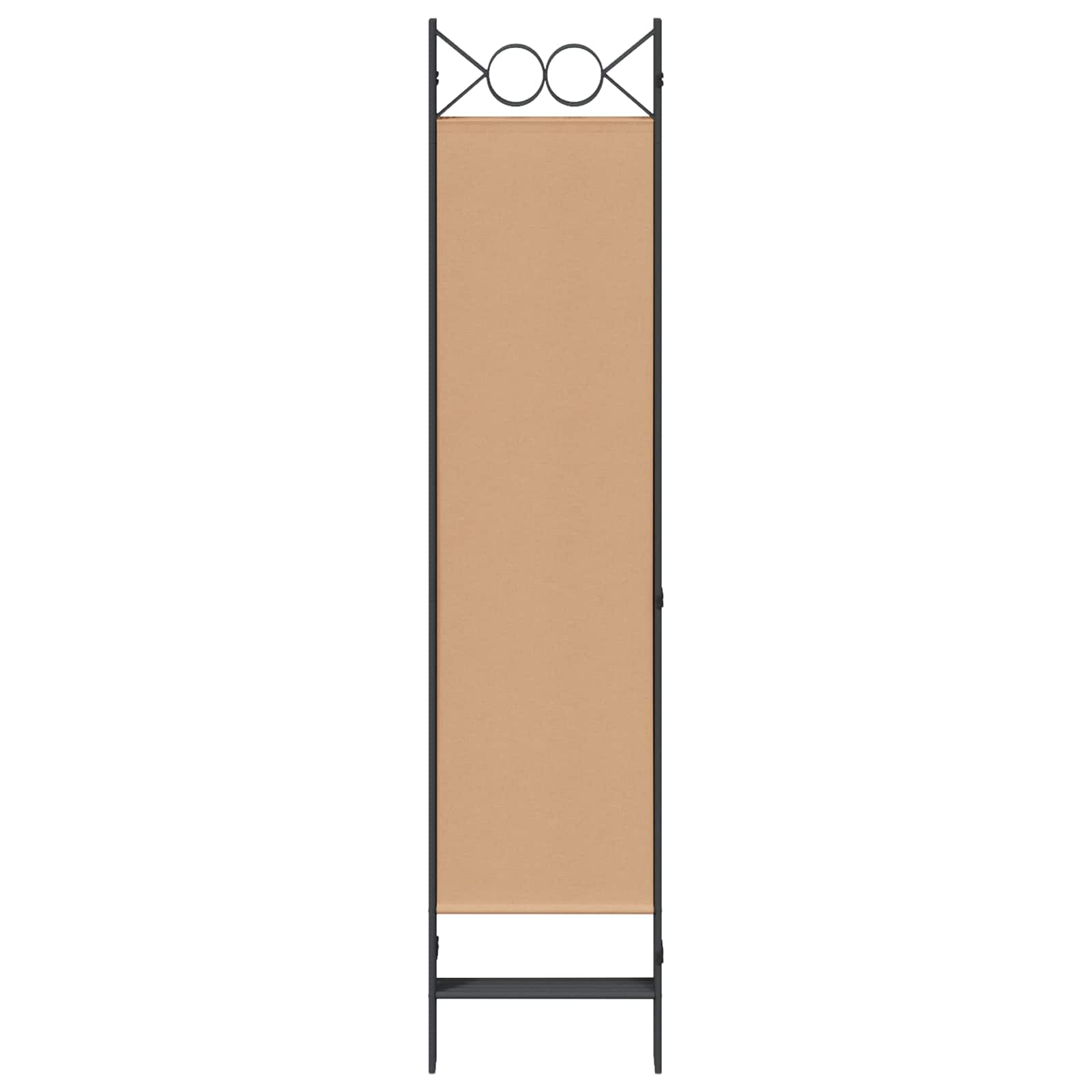 vidaXL 5-Panel Room Divider Beige 200 x 180 cm Fabric 4