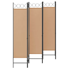 vidaXL 6-Panel Room Divider Beige 240 x 180 cm Fabric 2