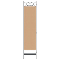 vidaXL 6-Panel Room Divider Beige 240 x 180 cm Fabric 4