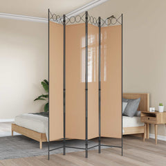 vidaXL Room Divider Beige 160 x 220 cm Fabric 1