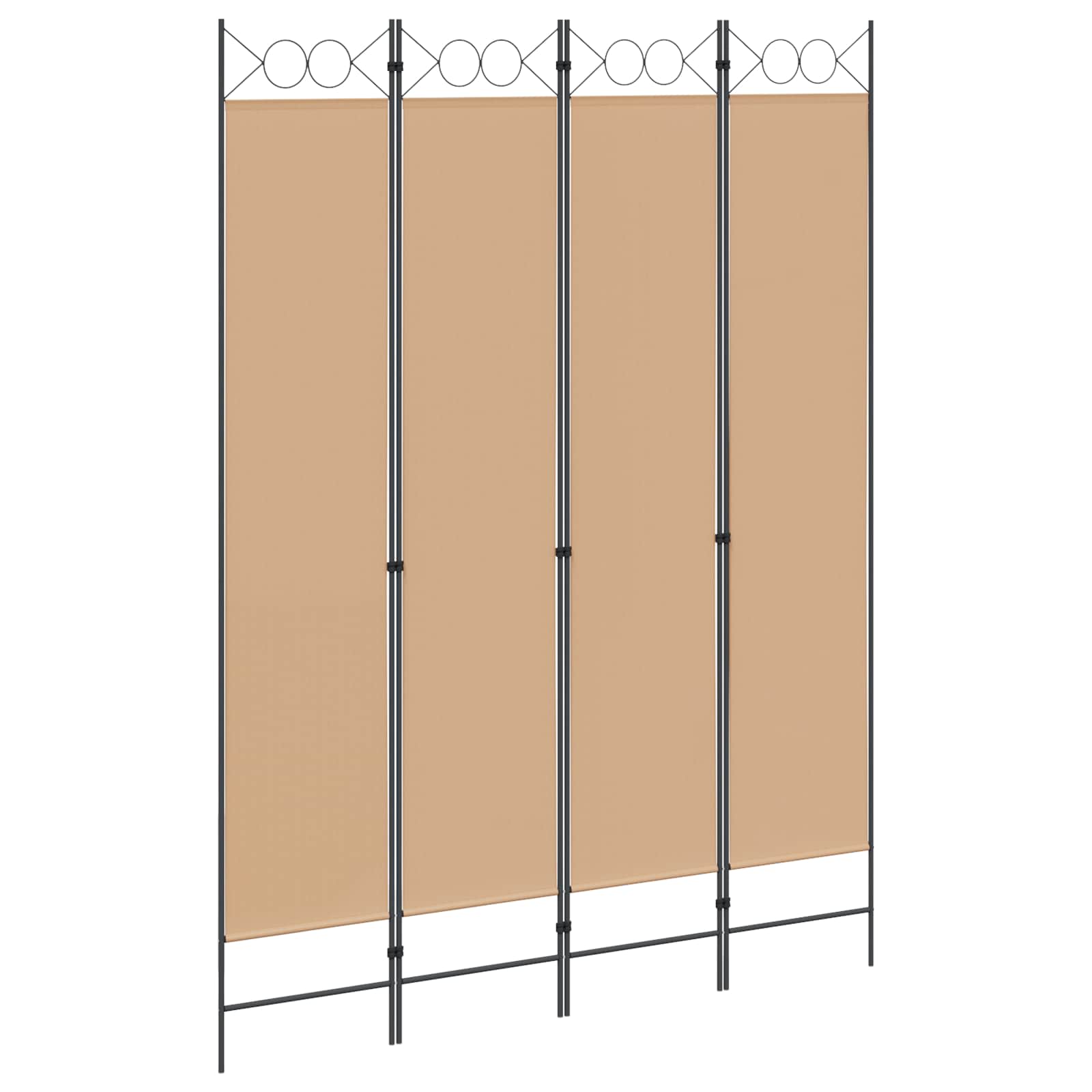 vidaXL Room Divider Beige 160 x 220 cm Fabric 2