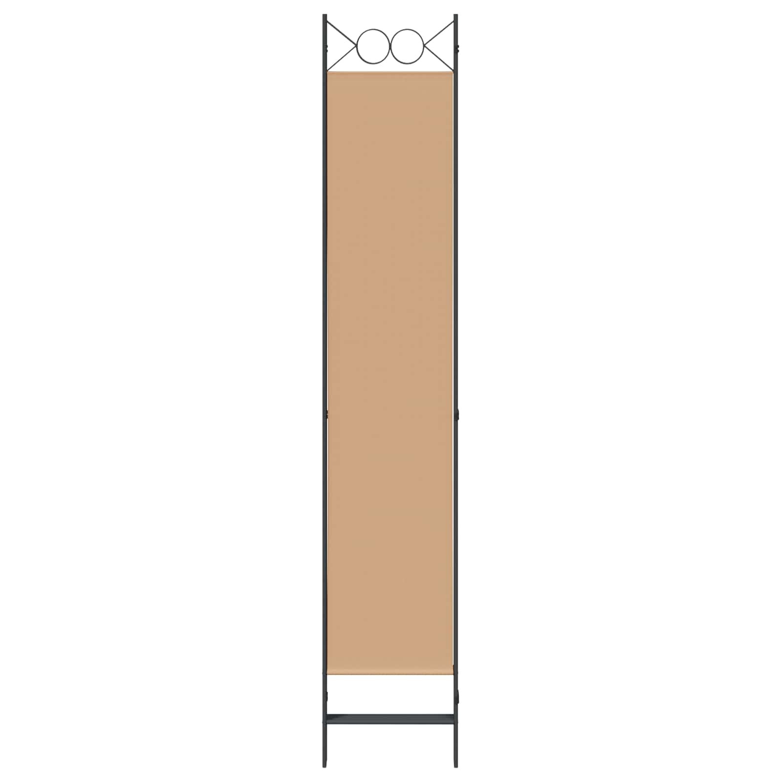 vidaXL Room Divider Beige 160 x 220 cm Fabric 5