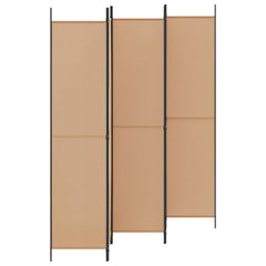 vidaXL Room Divider Beige 250 x 220 cm Fabric 3