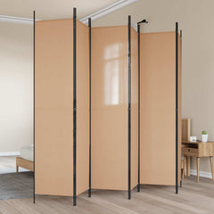 vidaXL 6-Panel Room Divider Fabric