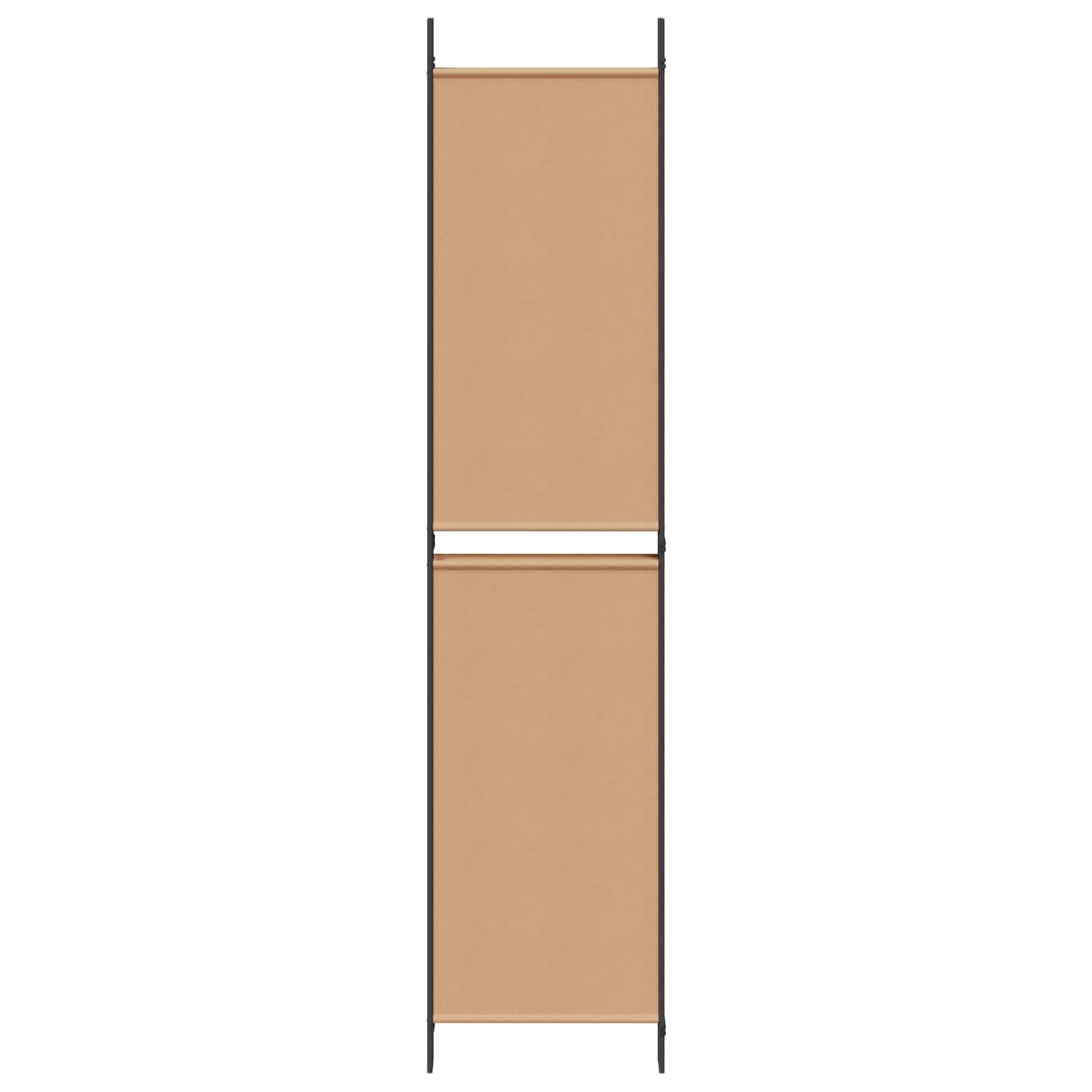 vidaXL 5-Panel Room Divider Beige 250 x 220 cm Fabric 5