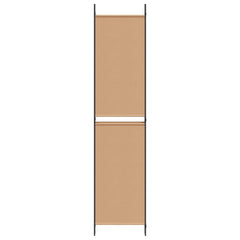 vidaXL 5-Panel Room Divider Beige 250 x 220 cm Fabric 5