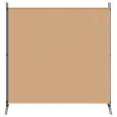 vidaXL 4-Panel Room Divider Beige 525 x 180 cm Fabric 5