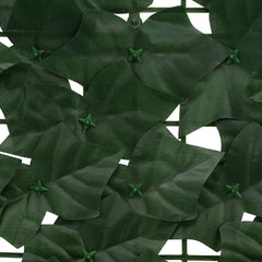 vidaXL Balcony Screen with Leaves Dark Green 300 x 150 cm 4