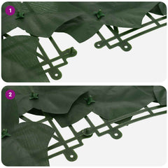 vidaXL Balcony Screen with Leaves Dark Green 300 x 150 cm 6