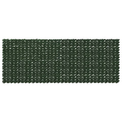 vidaXL Balcony Screen with Leaves Dark Green 400 x 150 cm 1