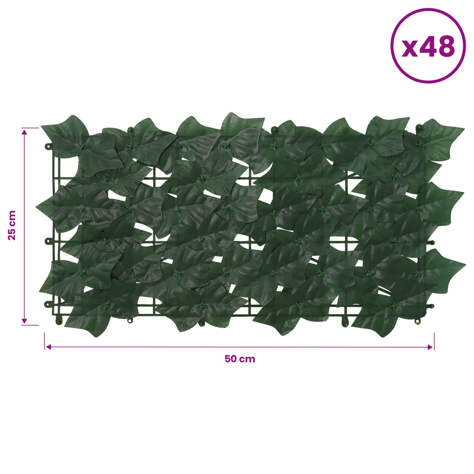 vidaXL Balcony Screen with Leaves Dark Green 400 x 150 cm 5
