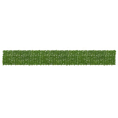 vidaXL Balcony Screen with Leaves Green and Yellow 600 x 75 cm 1