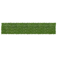 vidaXL Balcony Screen with Leaves Green and Yellow 500 x 100 cm 1