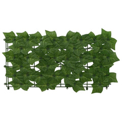 vidaXL Balcony Screen with Leaves Green 400 x 100 cm 3