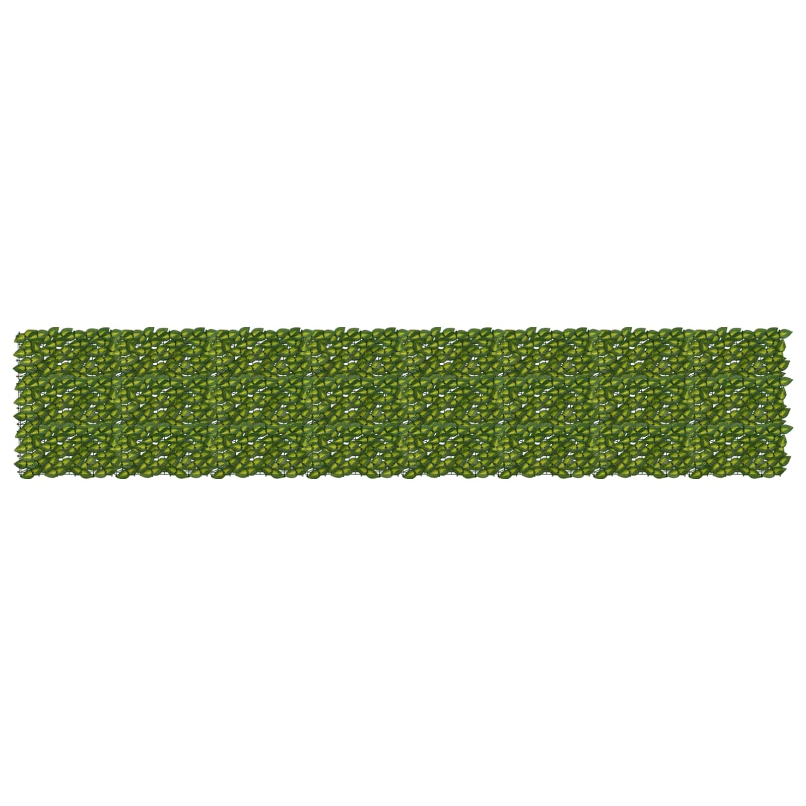 vidaXL Balcony Screen with Leaves Green and Yellow 400 x 75 cm 1