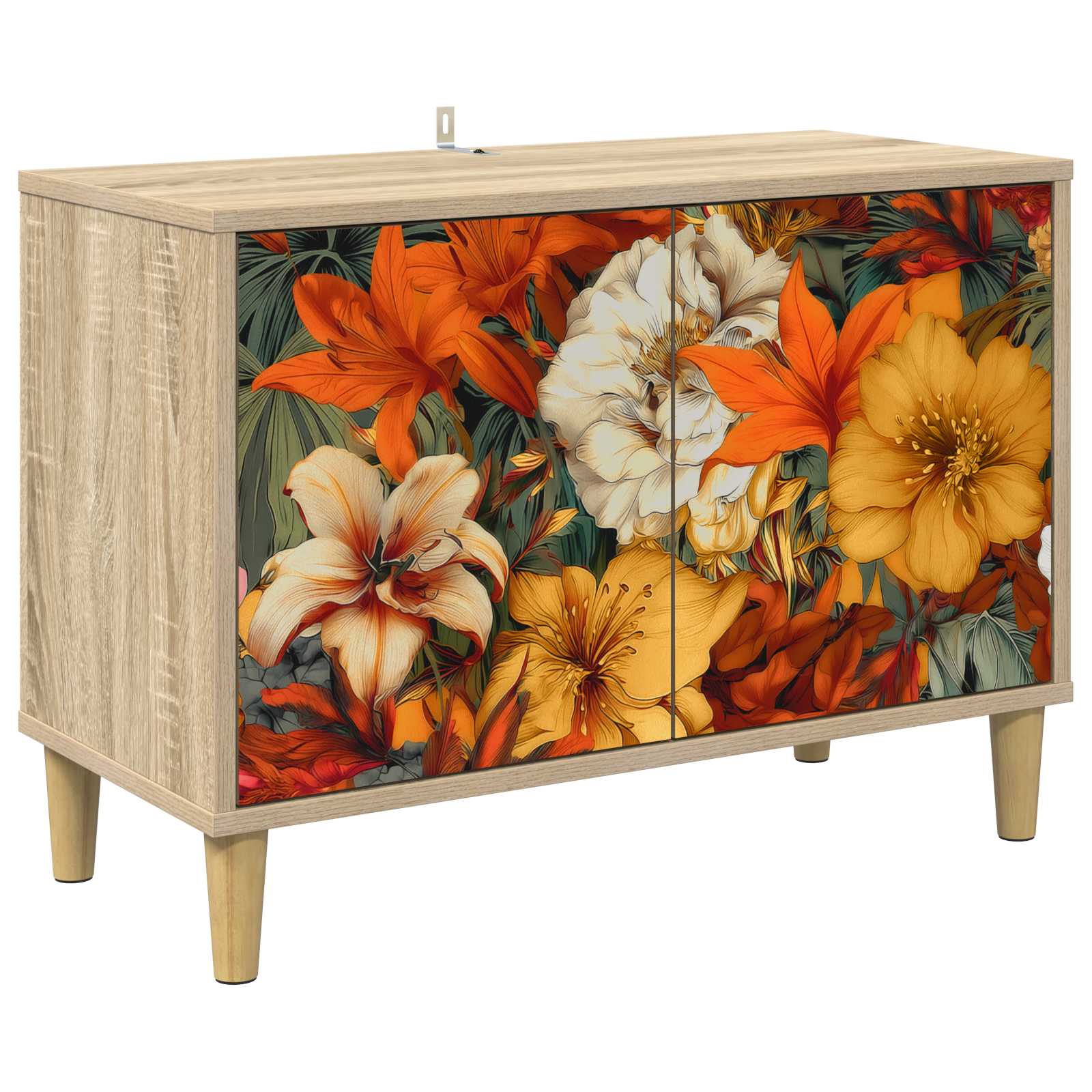 vidaXL TV Cabinet GENNEP 69 x 33 x 50 cm Sonoma Engineered Wood 2