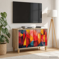 vidaXL TV Cabinet HEESCH 69 x 33 x 50 cm Sonoma Engineered Wood 1