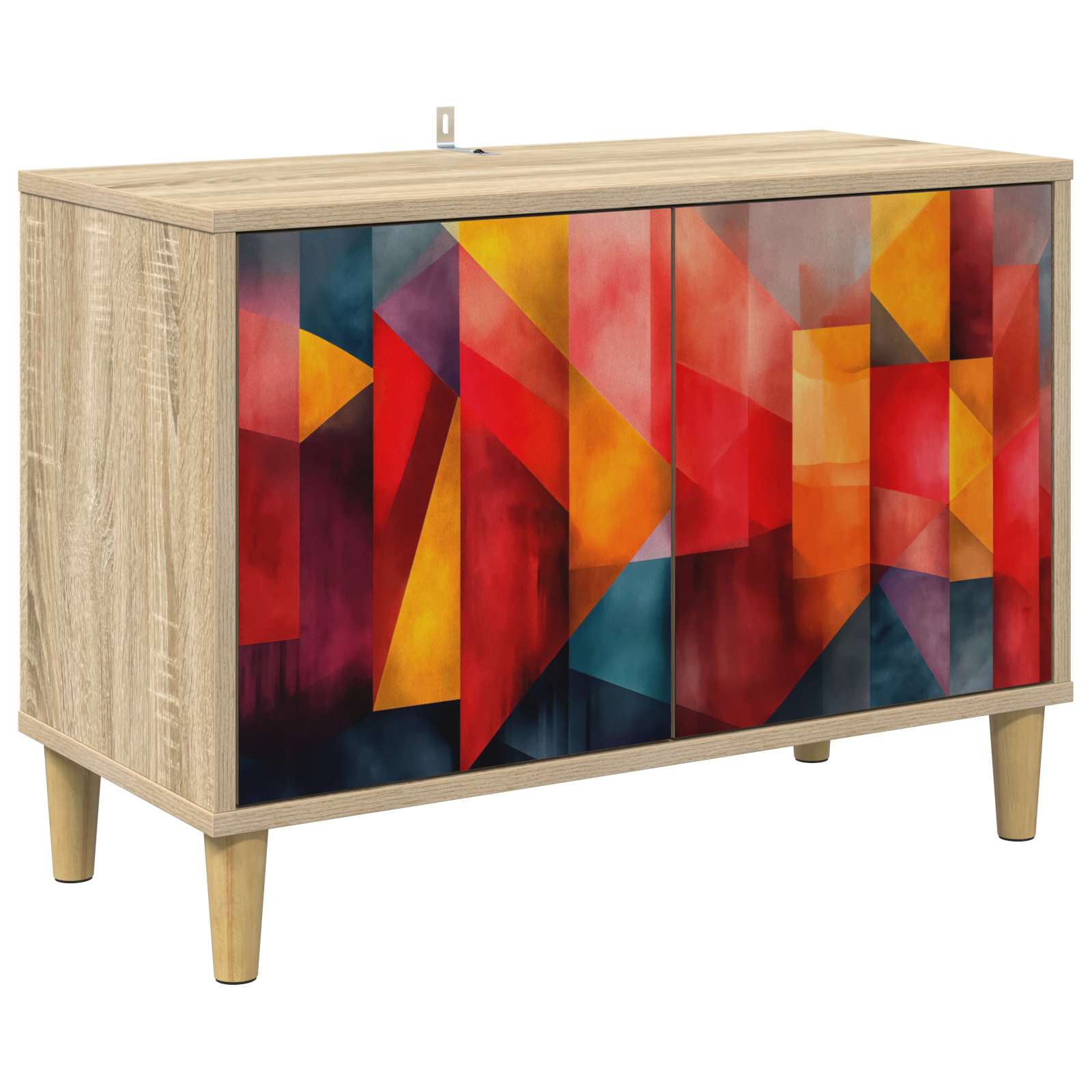 vidaXL TV Cabinet HEESCH 69 x 33 x 50 cm Sonoma Engineered Wood 2