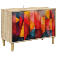 vidaXL TV Cabinet HEESCH 69 x 33 x 50 cm Sonoma Engineered Wood 2