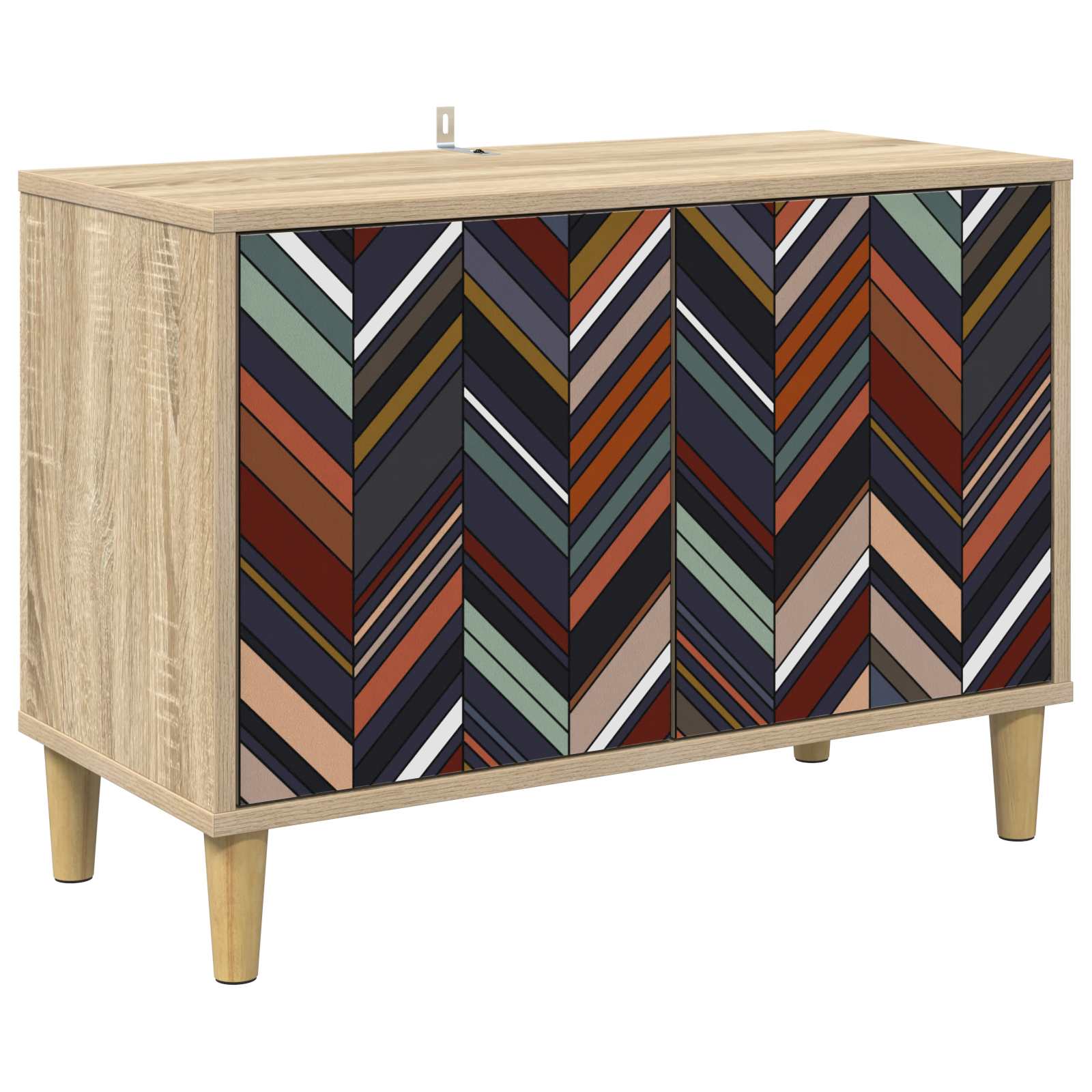 vidaXL TV Cabinet OMMEN 69 x 33 x 50 cm Sonoma Engineered Wood 2