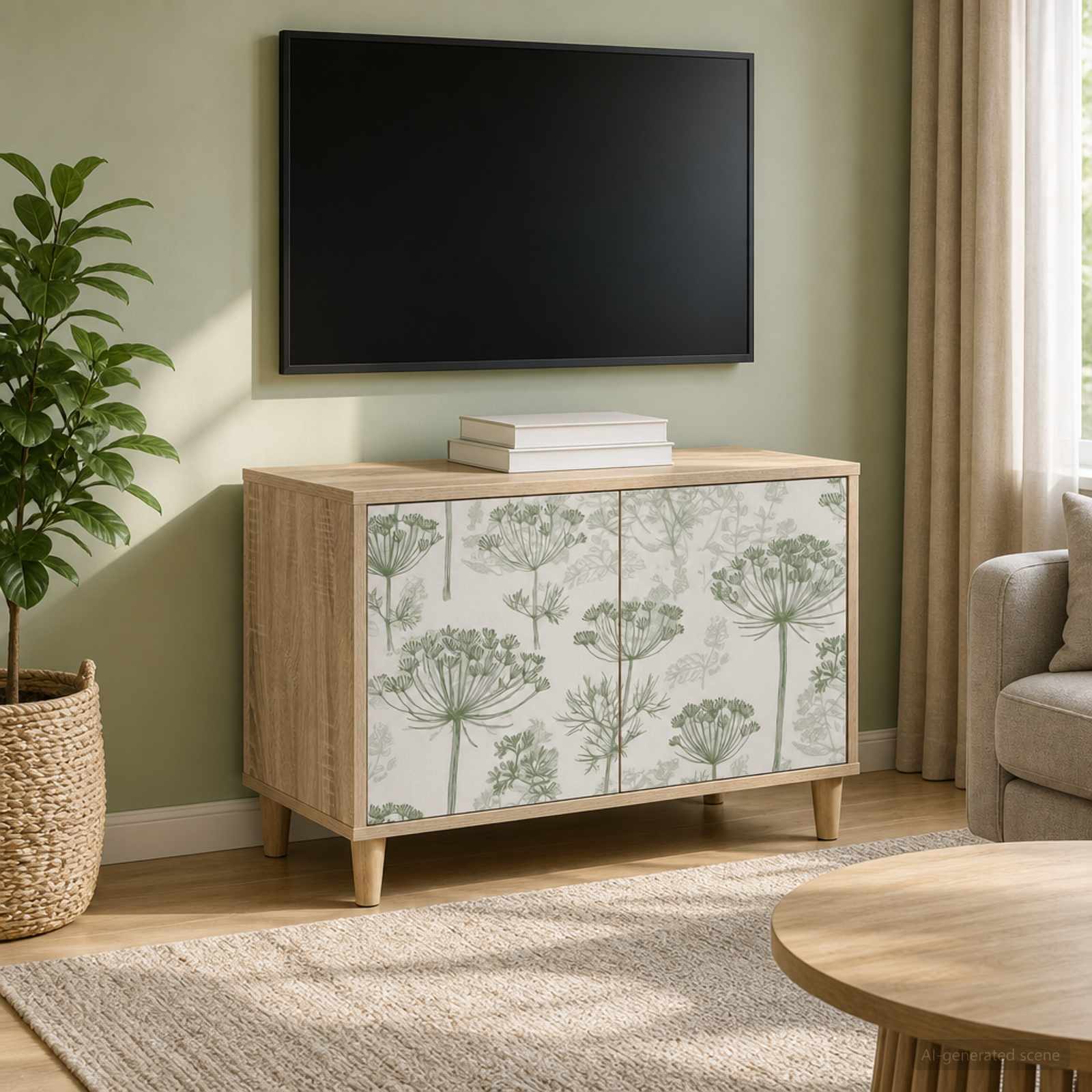 vidaXL TV Cabinet GOTHA 69 x 33 x 50 cm Sonoma Engineered Wood 1