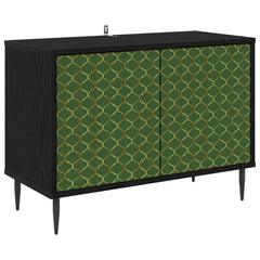 vidaXL TV Cabinet GELEEN 69 x 33 x 50.5 cm Black Oak Engineered Wood 2