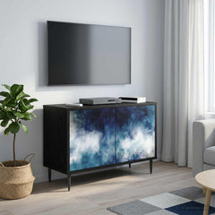 vidaXL TV Cabinet RAALTE 69 x 33 x 50.5 cm Black Oak Engineered Wood 1