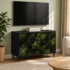 vidaXL TV Cabinet ELBURG 69 x 33 x 50.5 cm Black Oak Engineered Wood 1